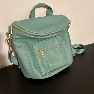 Turquoise fawn design mini bag - like new!